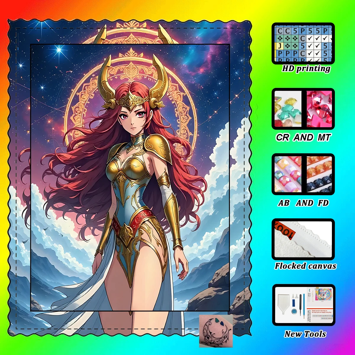 

【Maff Padial DIAMOND ART】Двенадцать воин зодиака, смола, бриллиант AB, кристалл, бриллиант, сказочная пыль, алмазная живопись