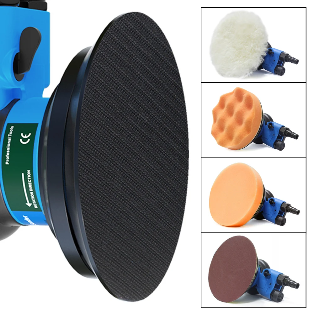 150mm Pneumatic Air Sander Polisher Tool Polishing Random Orbital Palm Machine Grinder for Car Paint Care Rust Removal