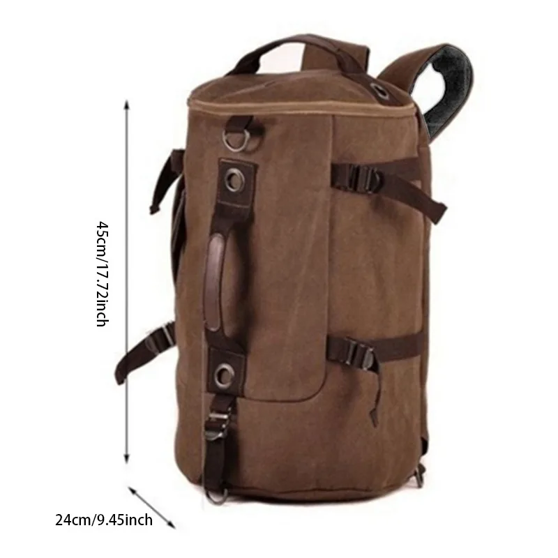 Fashion Large Man Travel Bag Mountaineering Backpack Male Luggage Canvas Bucket Shoulder Army Bags For Boys Men Backpacks