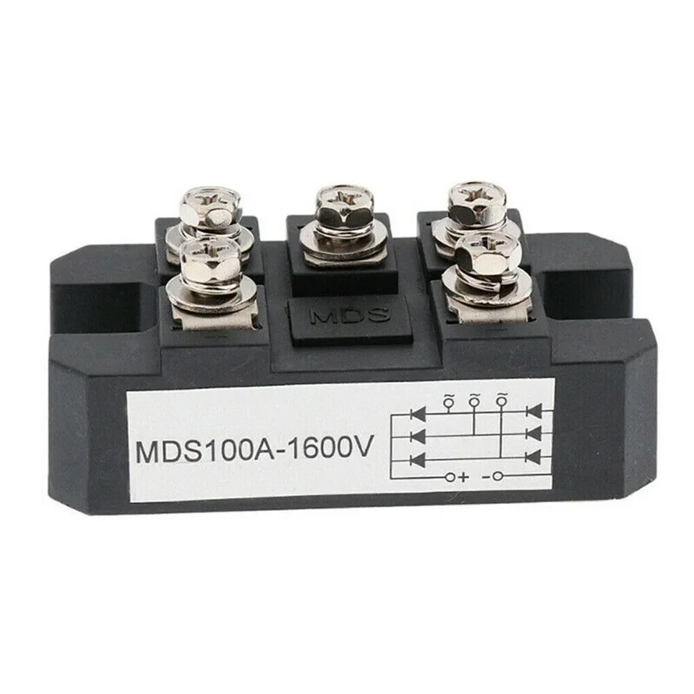 Three-phase Rectifier Module MDS100A 1600V 5Terminal 3 Phase Full Wave Diode Aluminum Module 5P Bridge Rectifier