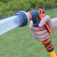 Top Garden Hose Water Spray Gun 8 Mode Car Wash High Pressure Sprayer Watering Nozzle for Lawn Plant Yard Water Jet Sprinkler
