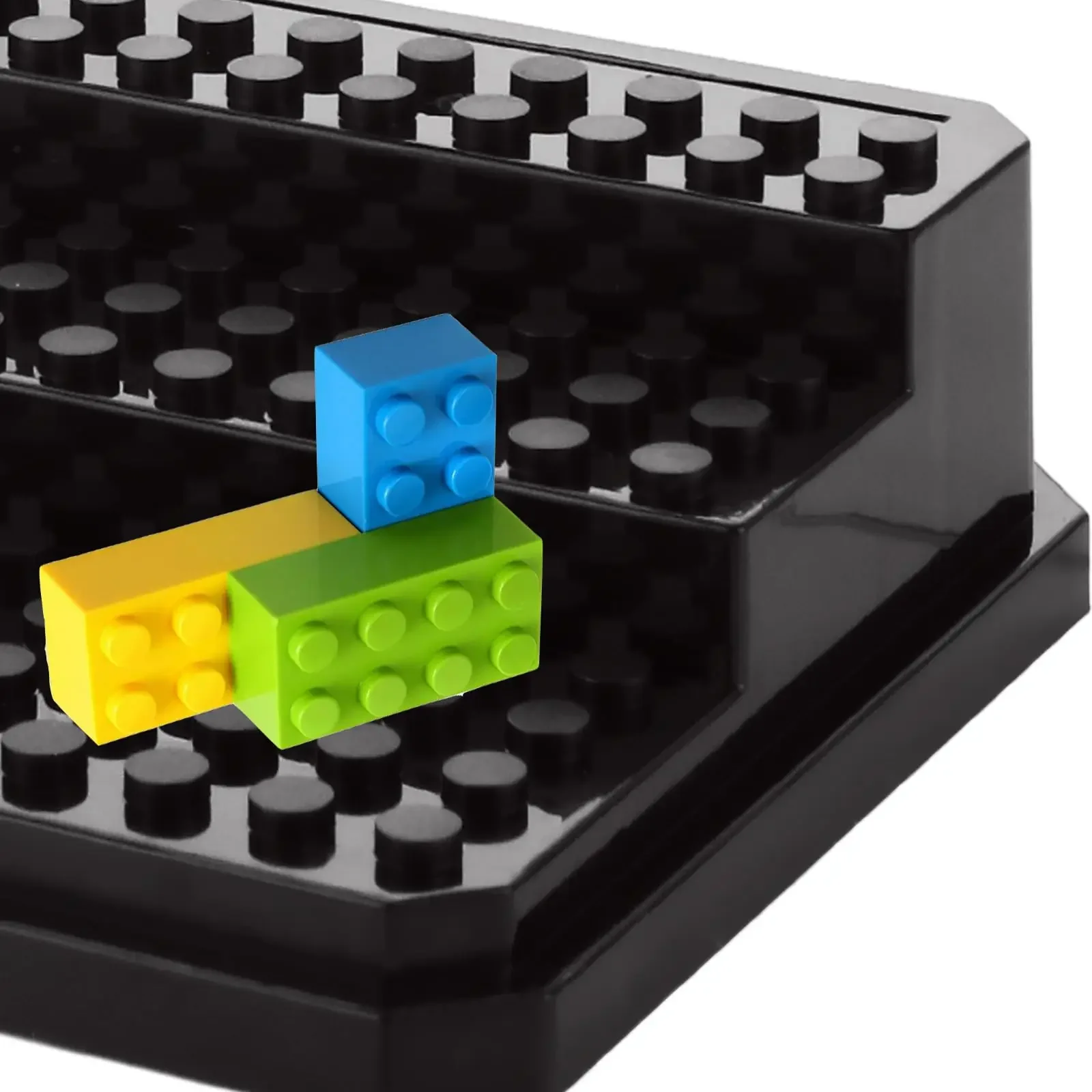 Acrylic Minifigures Display Case, Stackable and Dustproof Building Block Display Box for Lego Action Figure Toys Storage