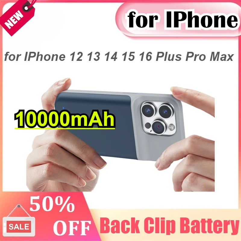 

6800mAh /7000mAh Battery Charger Cases for IPhone 13 14 15 16 Plus Pro Max Battery Power Bank Charging Case for IPhone 12 15Pro