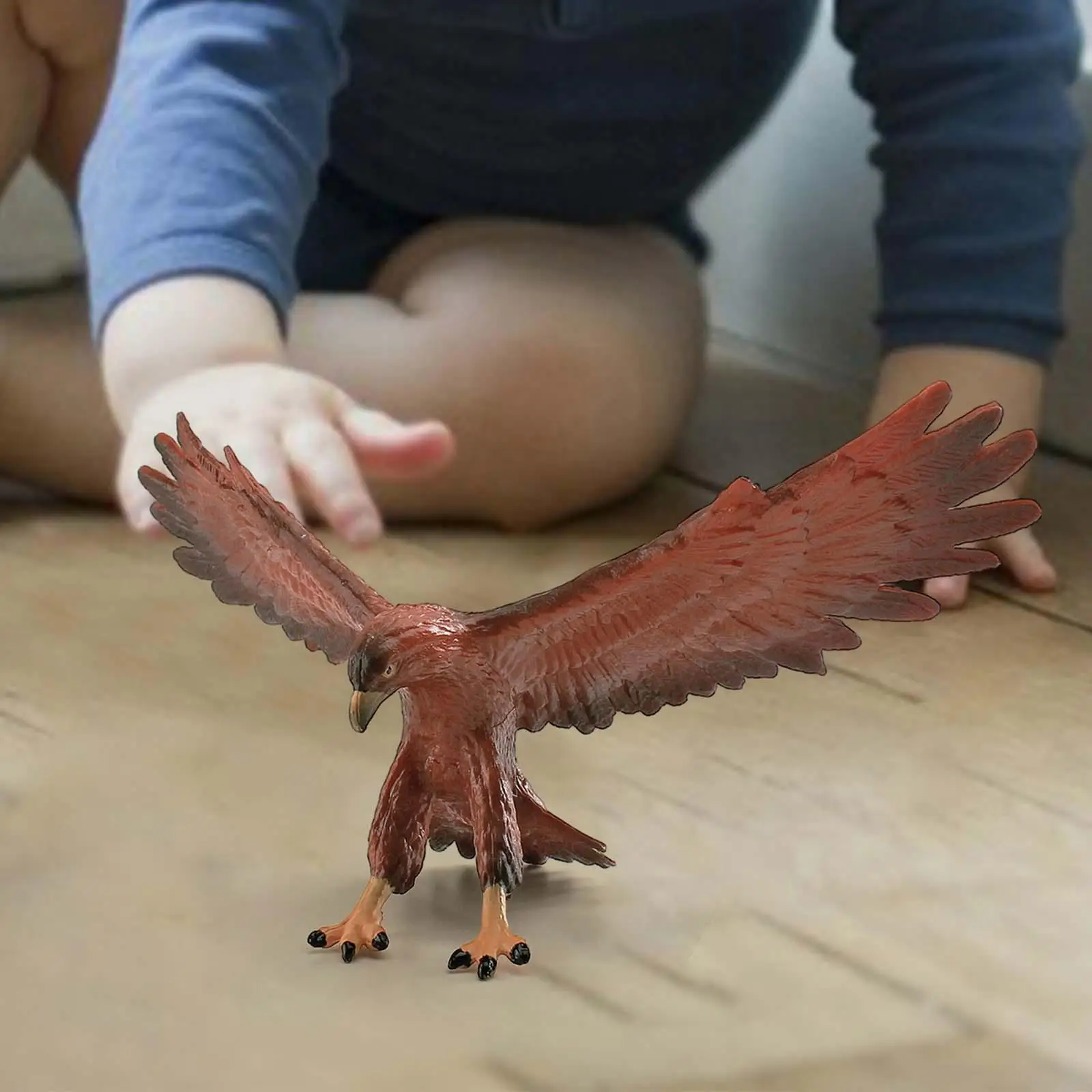 PVC Eagle Statue Model Realistic Bird Animal Decor Collectible Figurines Educational Toy for Living Room Desk