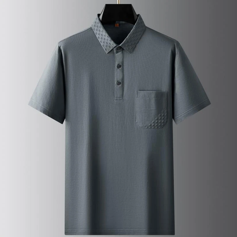 8XL 7XL 6XL 2024 New Summer Fashion Design Polo Shirt Men Tops High End Luxury Mens Shirts With Pocket Casual camiseta masculina