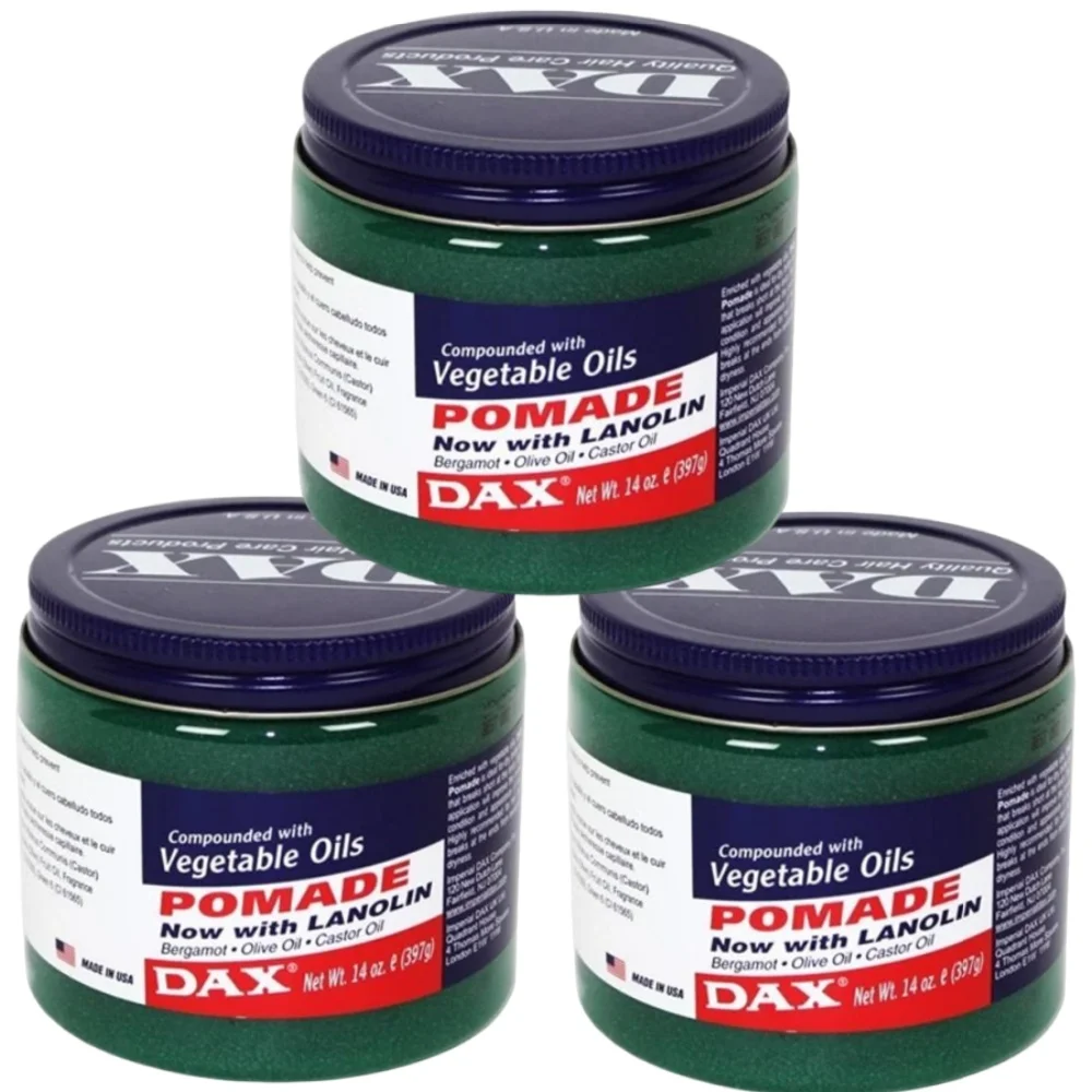 

397ml Dax Hair Styling Waxes Cream Dax Vegetable Oils Pomade for Hair Health Olive Oil Vegetable Oil Hair Max Care