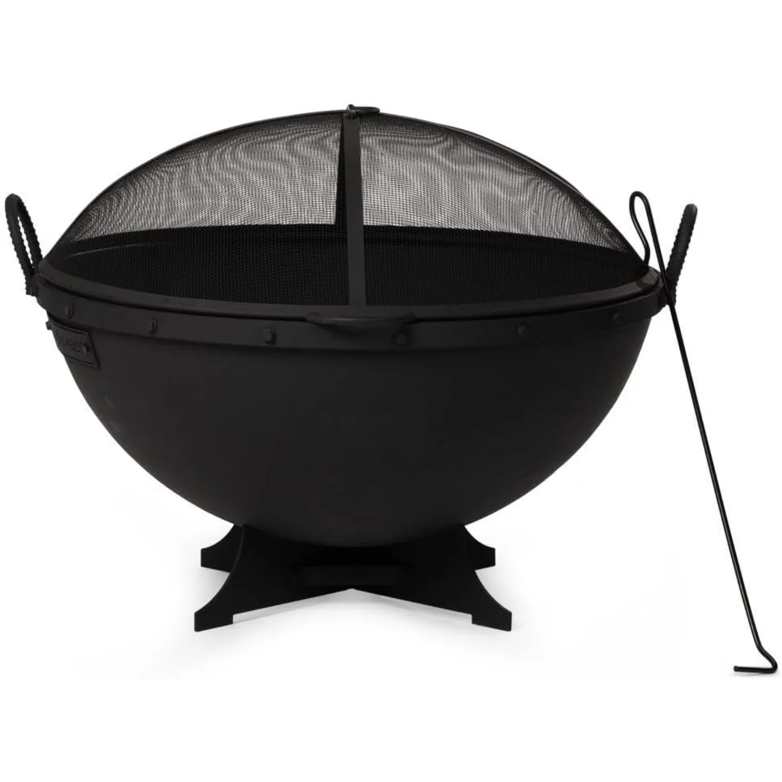 US Hemisphere Fire Pit with Screen and Poker 32