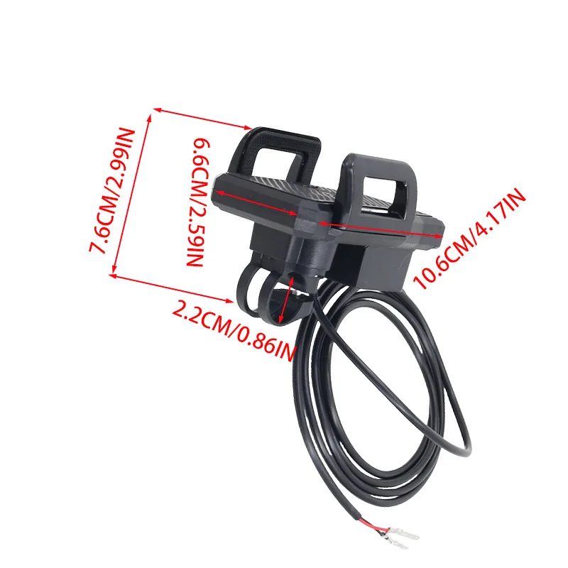 

NEW For elderly people's travel, electric folding tricycle, mobile phone holder, black mini electric scooter bracket accessories