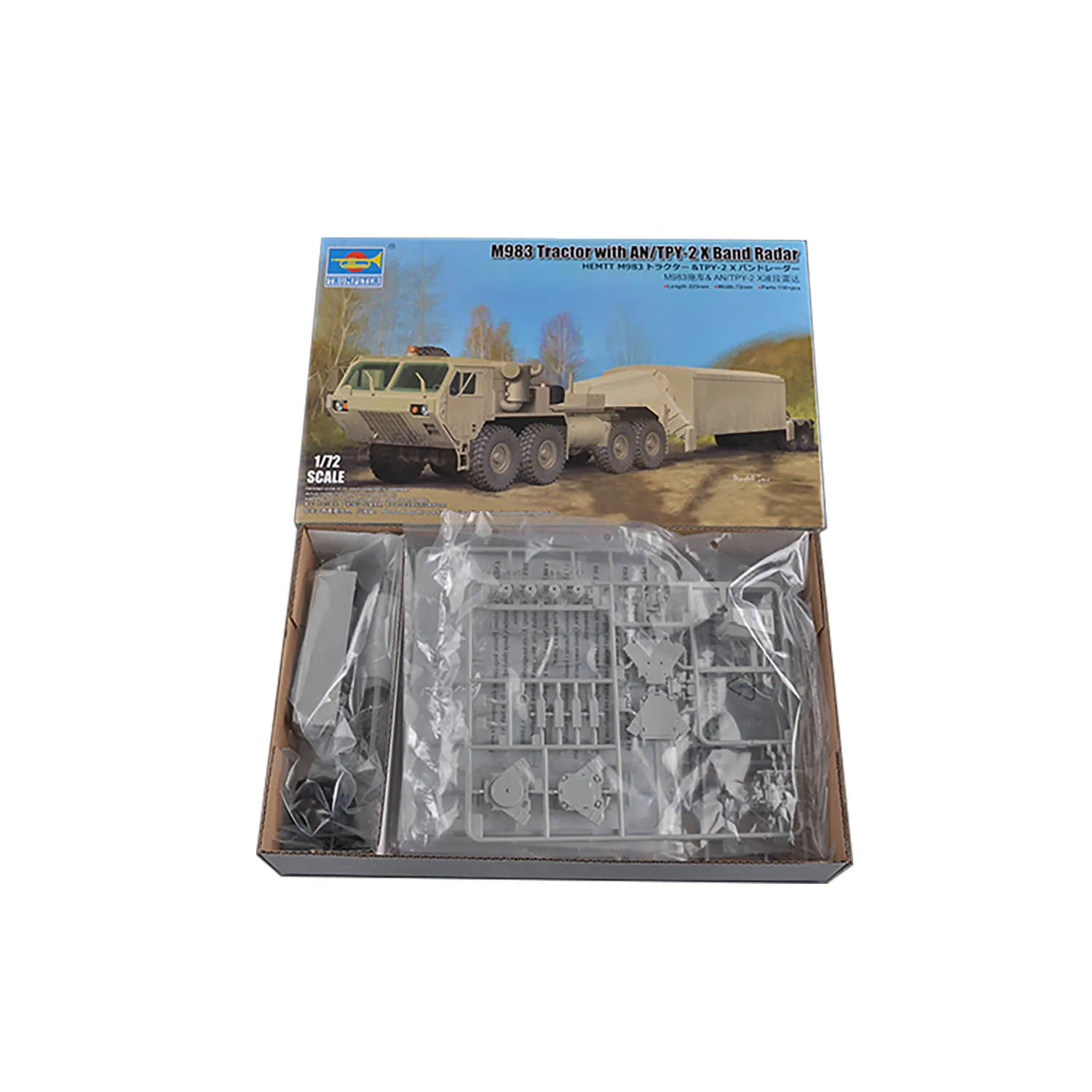 

Trumpeter 1/72 M983 Tractor Truck With AN/TPY-2 Radar Military Vehicle Model Kit For Builders TH23036-SMT6