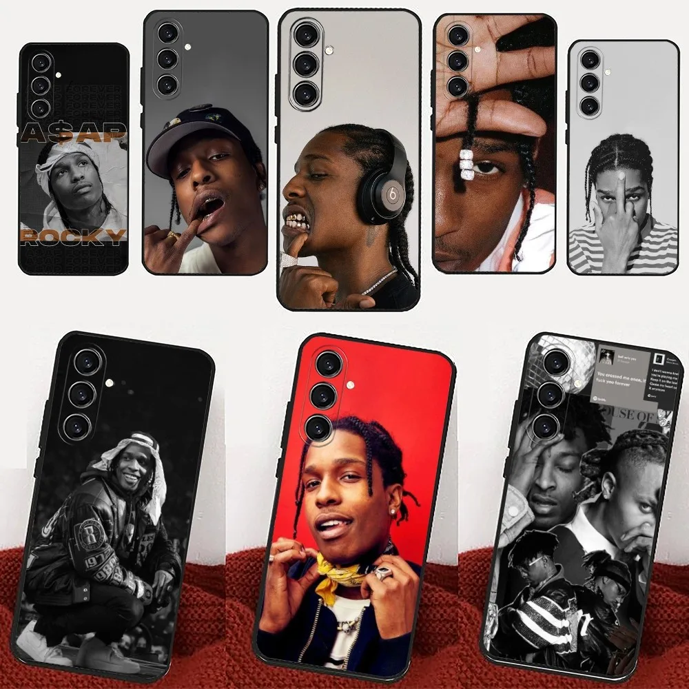 A-ASAP Rocky Rapper  Phone Case For Samsung Galaxy A13,21s,22,31,32,52,53,71,80,91 Black Soft Cover