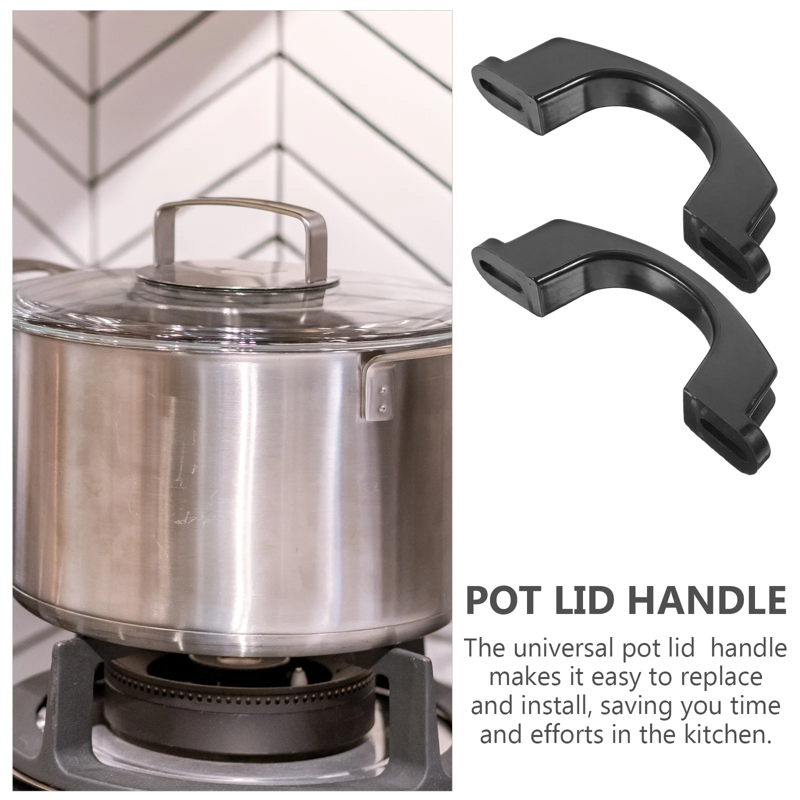 

6Pcs Pot Lid Handle Thickened Universal Replacement Bakelite Kitchen Cookware Lid Handle Replacement Parts