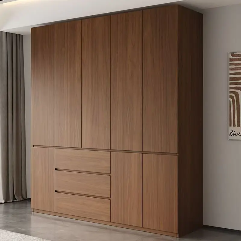 

One door to top wardrobe household bedroom ENF grade solid wood locker modern simple small apartment children's large wardrobe