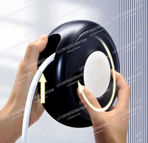 5 meters network cable take-up box, large manual cable reel storage box, wire hair dryer socket storage reel