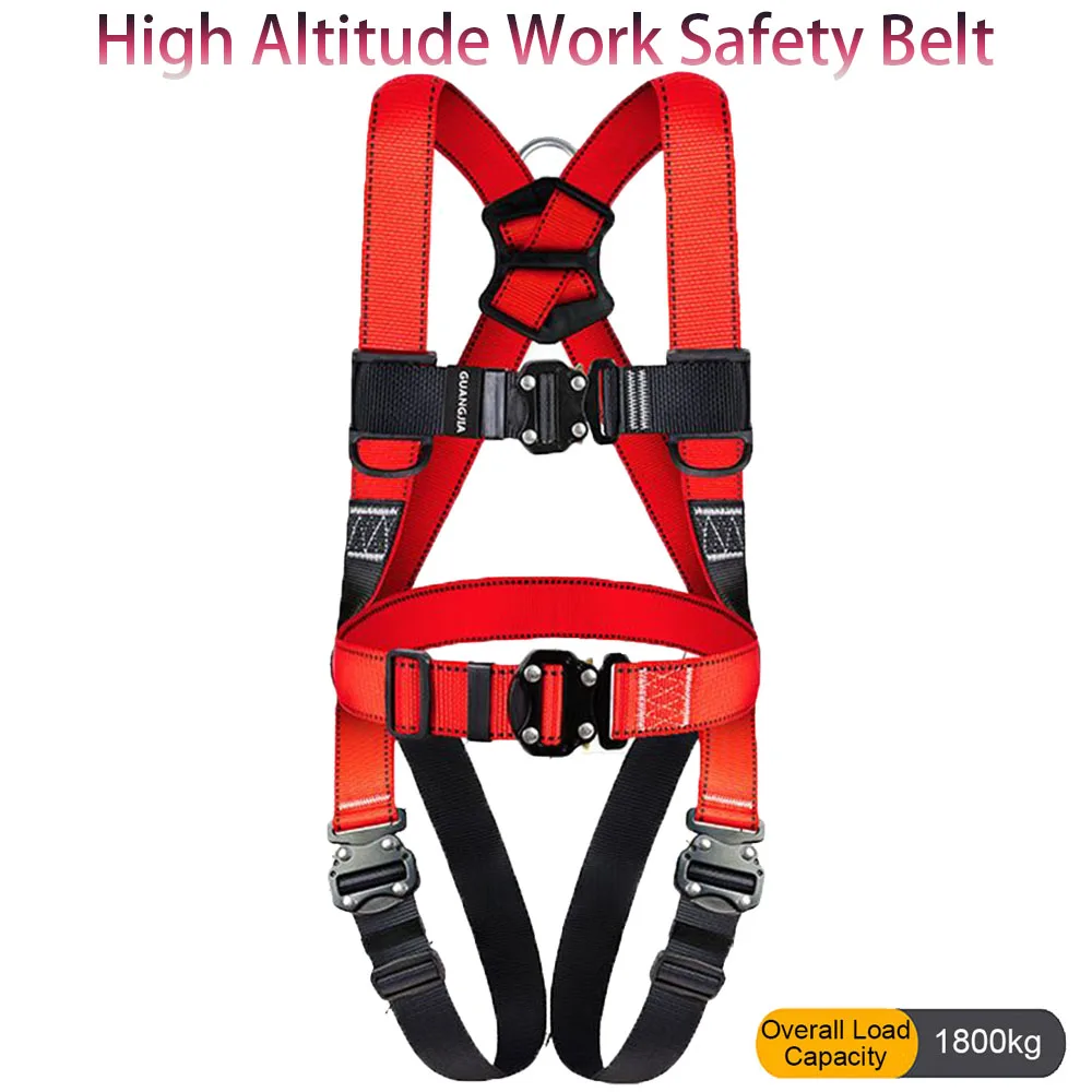 High Altitude Work Safety Harness Five-point Full Body Safety Belt  Outdoor Climbing Training Construction Protective Equipment