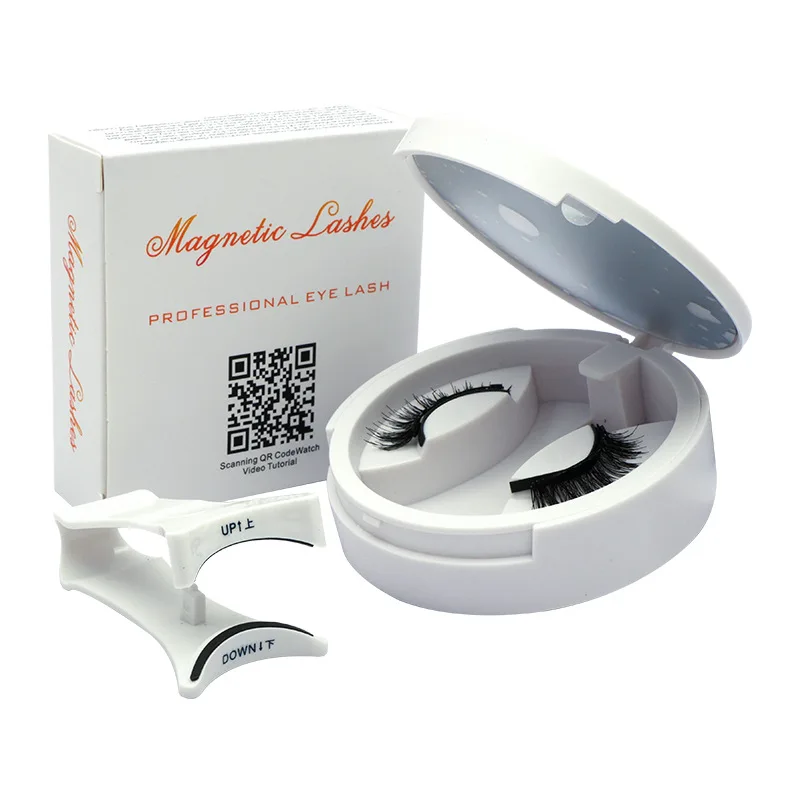 [الرموش الصناعية المغناطيسية الخارقة للطبيعة من شعر المنك المقلدة صندوق متكامل] 2025 رموش صناعية جديدة خالية من الغراء