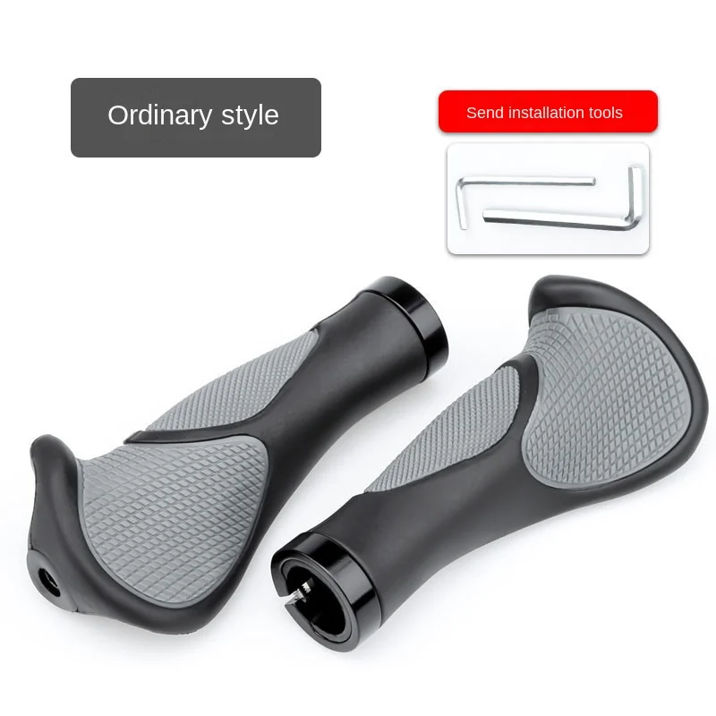 Shockproof Bicycle Handlebar Grips Anti-slip Aluminum Alloy MTB Grips Comfortable Bike Grips Bike Accessories