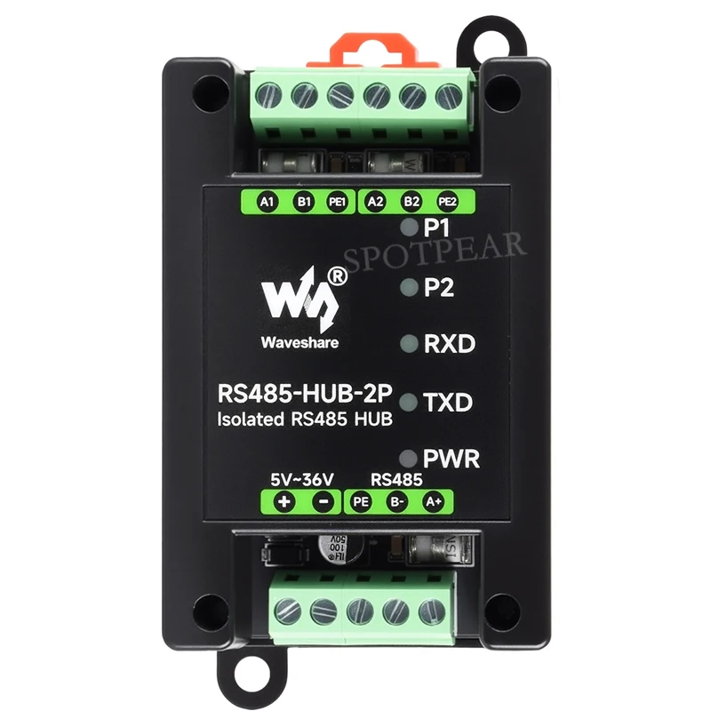 Ripetitore hub RS485 a 2 vie isolato di livello industriale Uno RS485 A Due RS485 RS485-HUB-2P