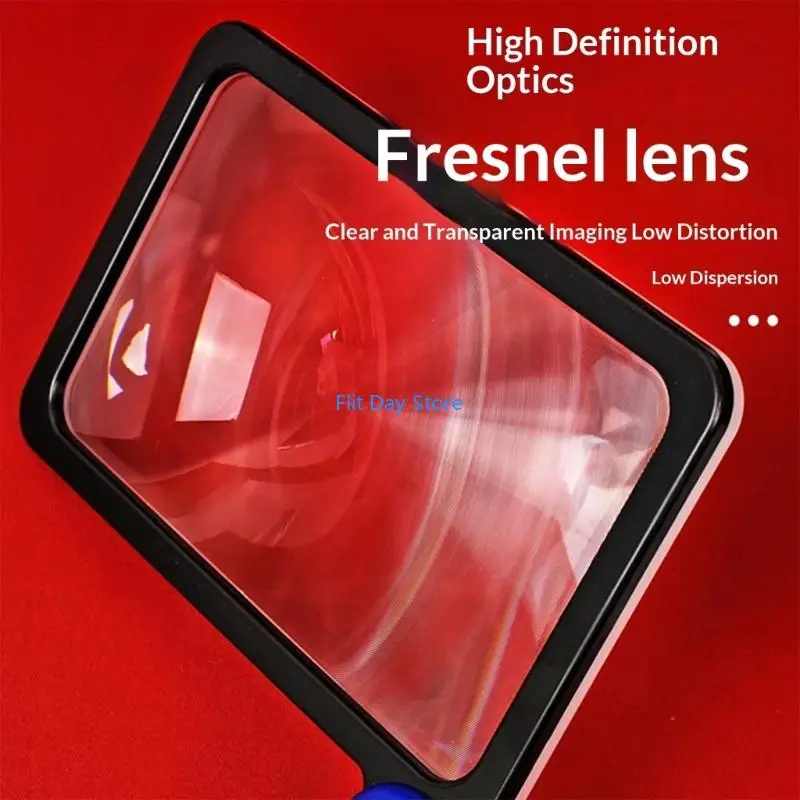 F92C Glass Featuring 5 Time Magnification Anti Glares Lens and LED Light for Clear Reading Seniors Macular Degeneration