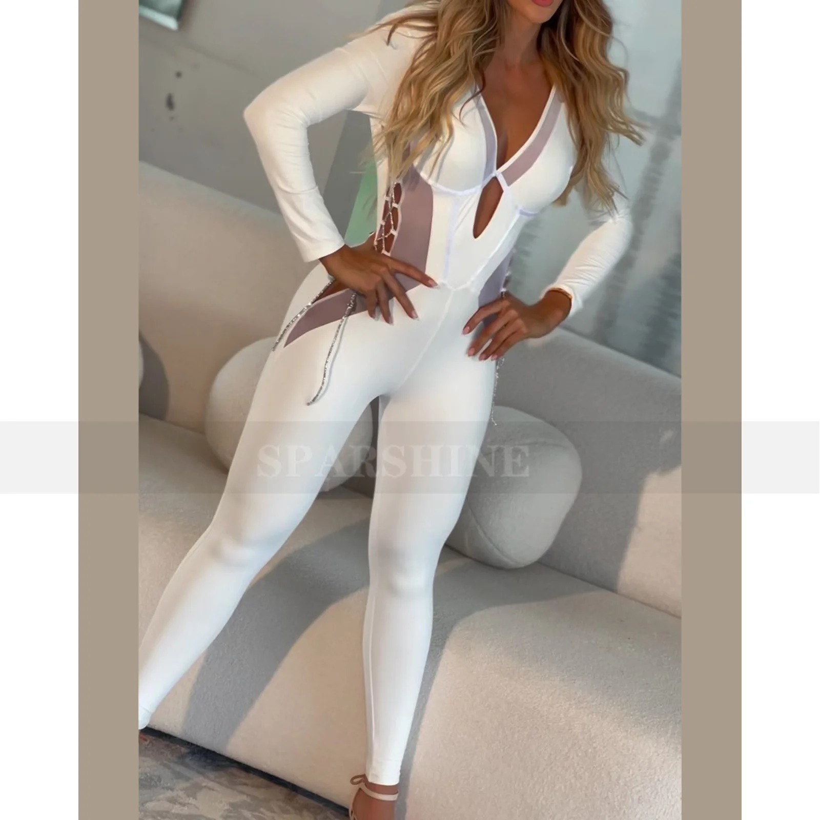 جمبسوت ضيق مثير بدون ظهر للسيدات ملابس خارجية بأكمام طويلة ملابس رياضية للتخسيس 2025 ملابس داخلية أنيقة لرفع الورك #6