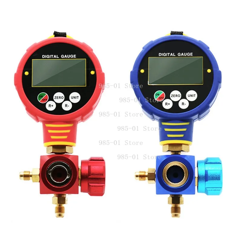 Digital Manifold Gauge Refrigeration Pressure Tester High and Low Pressure Meter for Air Conditioning