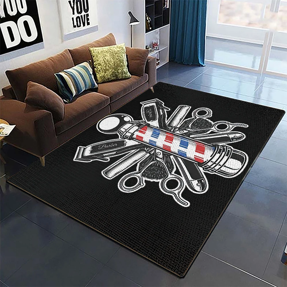 Vintage Sign Expert Barber Shop Rug Home Decor Modern Carpet Living Room Kitchen Non-slip Floor Mat Entrance Hallway Doormat