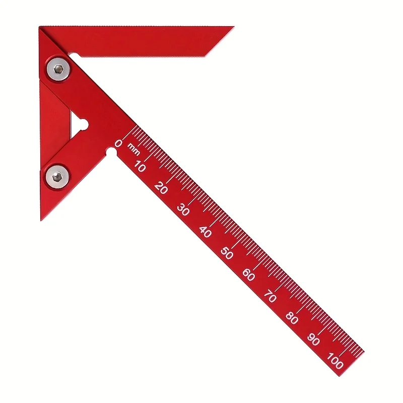 Center Finder Line Gauge 45/90 Degree Angle Marking Ruler, Woodworking Square Center Scribe, Carpenter Measuring Scribe Tool - view 5