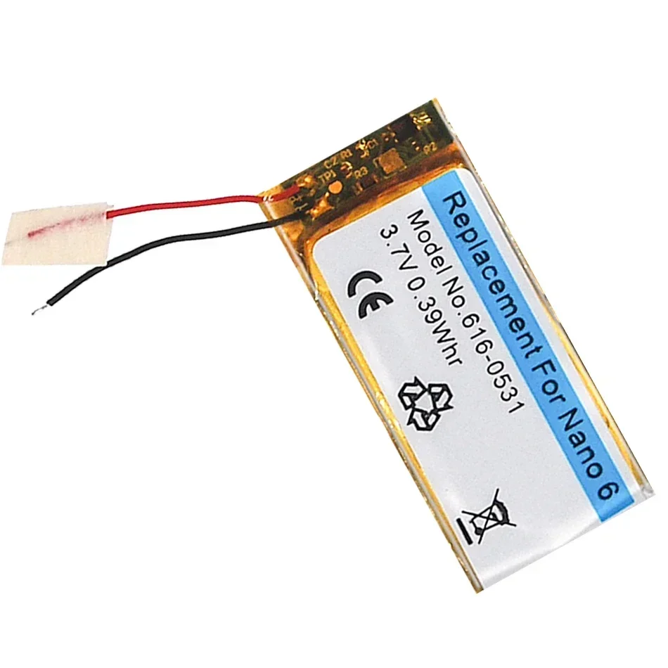 Battery 616-0531 616-0640 Nano4 for IPod Nano 4 6 4th Gen  6th 7 7th  4 4th Gen 8GB 16GB MB903LL/A;616-0639; [W0784] MP3 MP4