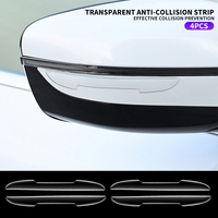 Car Door Anti-collision Bumper Strip Transparent Sticker For Tesla Model 3 2021 S X Y Style Roadster Invader Coil Mod WYE K80