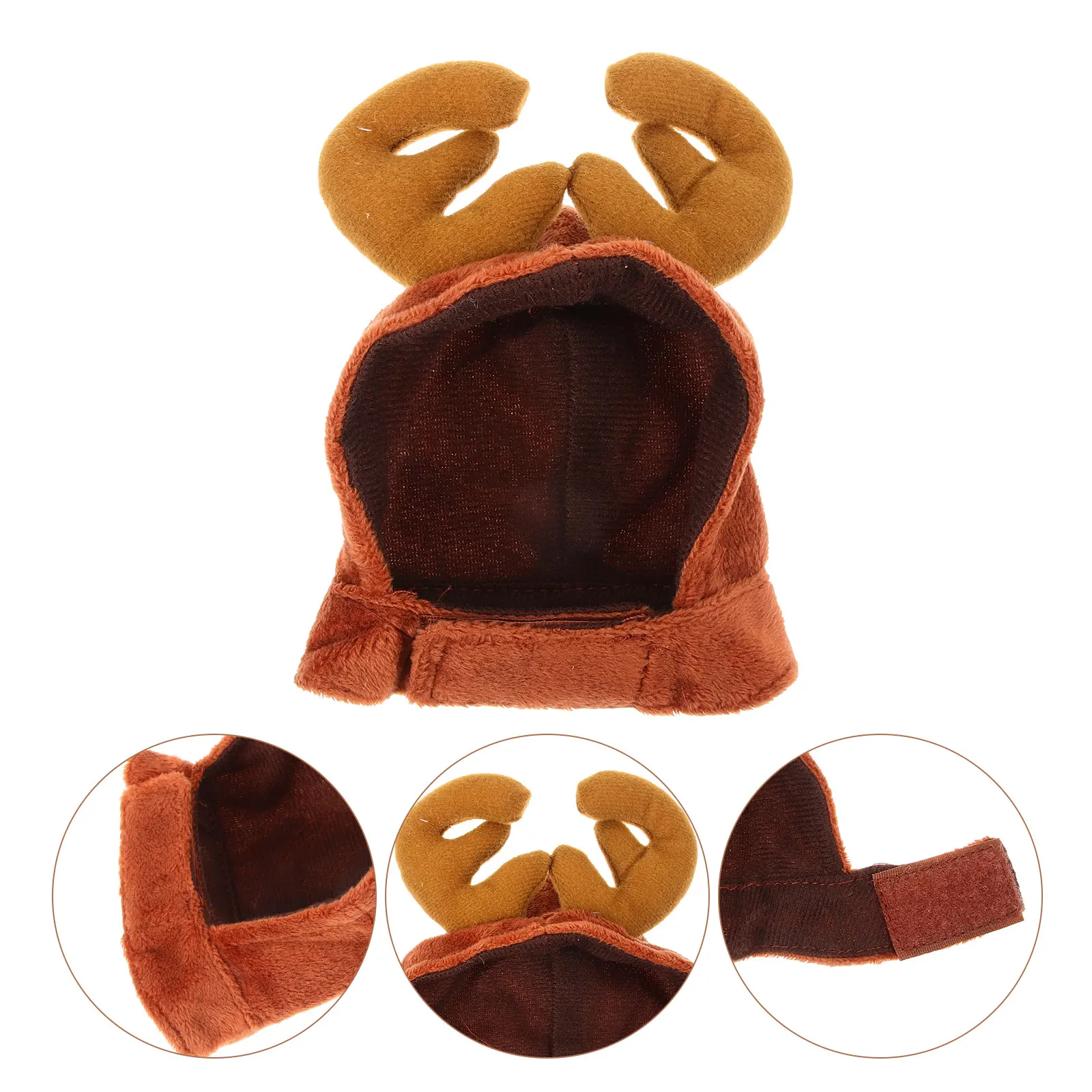 

Pet Hood Carnival Hat Hats Dog Costume Accessories Headwear Headband Deer Fabric Decorative Puppy Accessory Antler