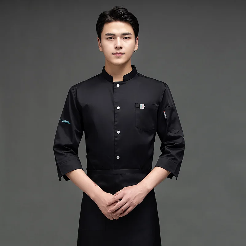  Overalls Long Sleeve Waterproof Summer Spring And Autumn Clothing Hotel Dining Kitchen Chef Uniform Men