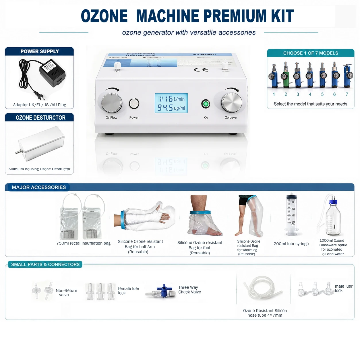Ozone Generator with Versatile Accessories