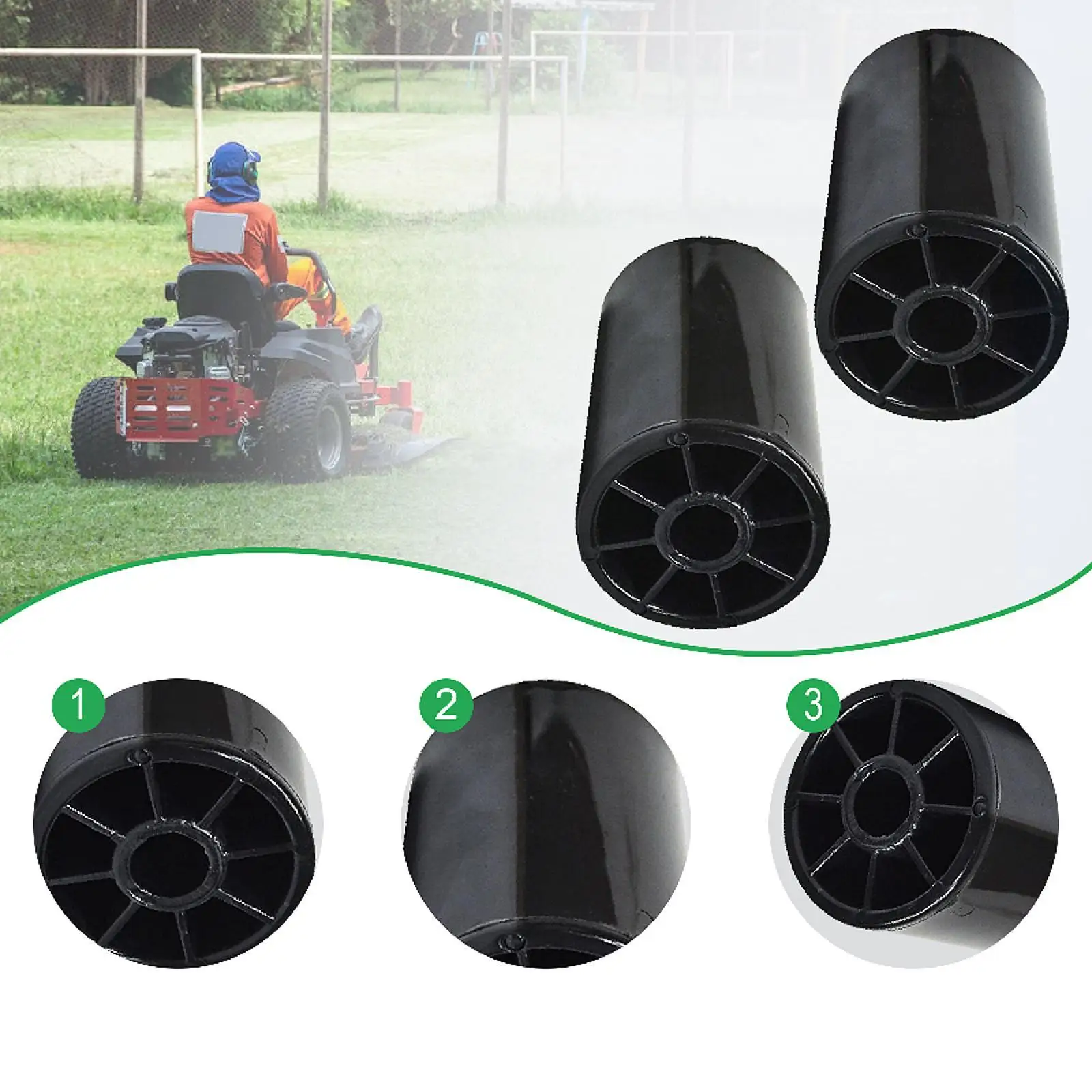 

2Pcs Anti Scalp Deck Roller Wheels Professional Replaces 1668513 1668513SM