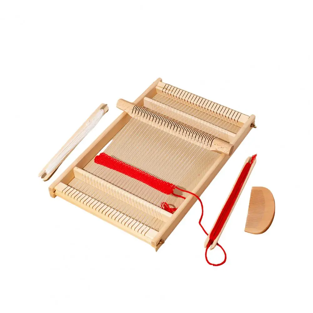 

Wooden Weaving Loom for Kids Frame Loom Set for Kids Teens Diy Hand-knitting Toy for Children