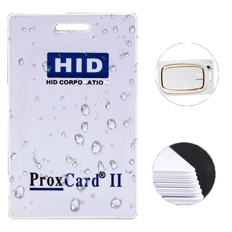 Imagem -03 - Hid Espessura Hard Clamshell Security Card Hid Proxcard ii Proximity Access Control Card 125khz 26 Bit