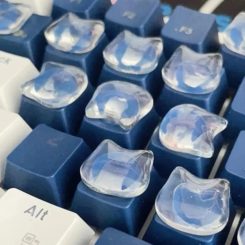 20 Piece Lovely Shaped Keyboard Caps with Nails Smooth Typing Experience & Scratch Resistant for Women Use