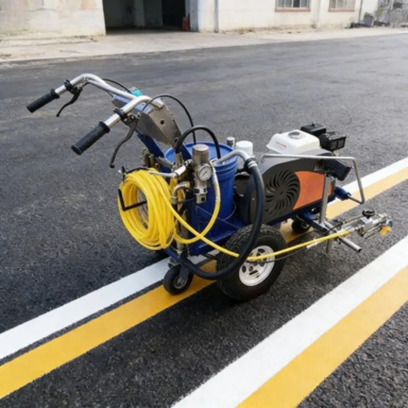 Hand Push Cold Paint Marking Machine Portable Design For Small Engineering