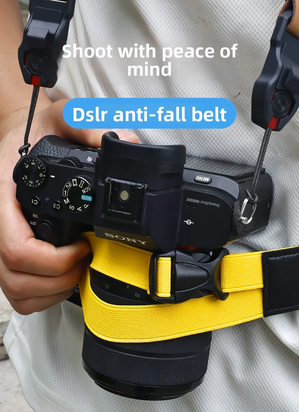 DSLR Camera Stabilizing Delt Outdoor Climbing Anti-Flop Anti-Sway Riding strap Photography Stabilizing Accessory
