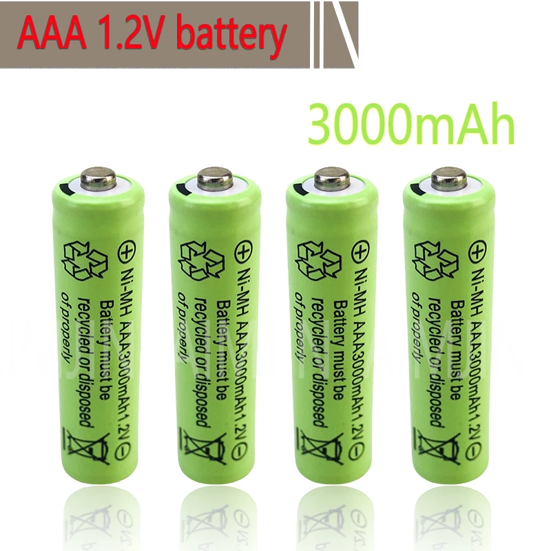 

1.2V NI-MH 3000mAh AAA Rechargeable Battery For Electric Toothbrush Flashlight Mouse Clock Toy Keyboard Watch 3A Battery