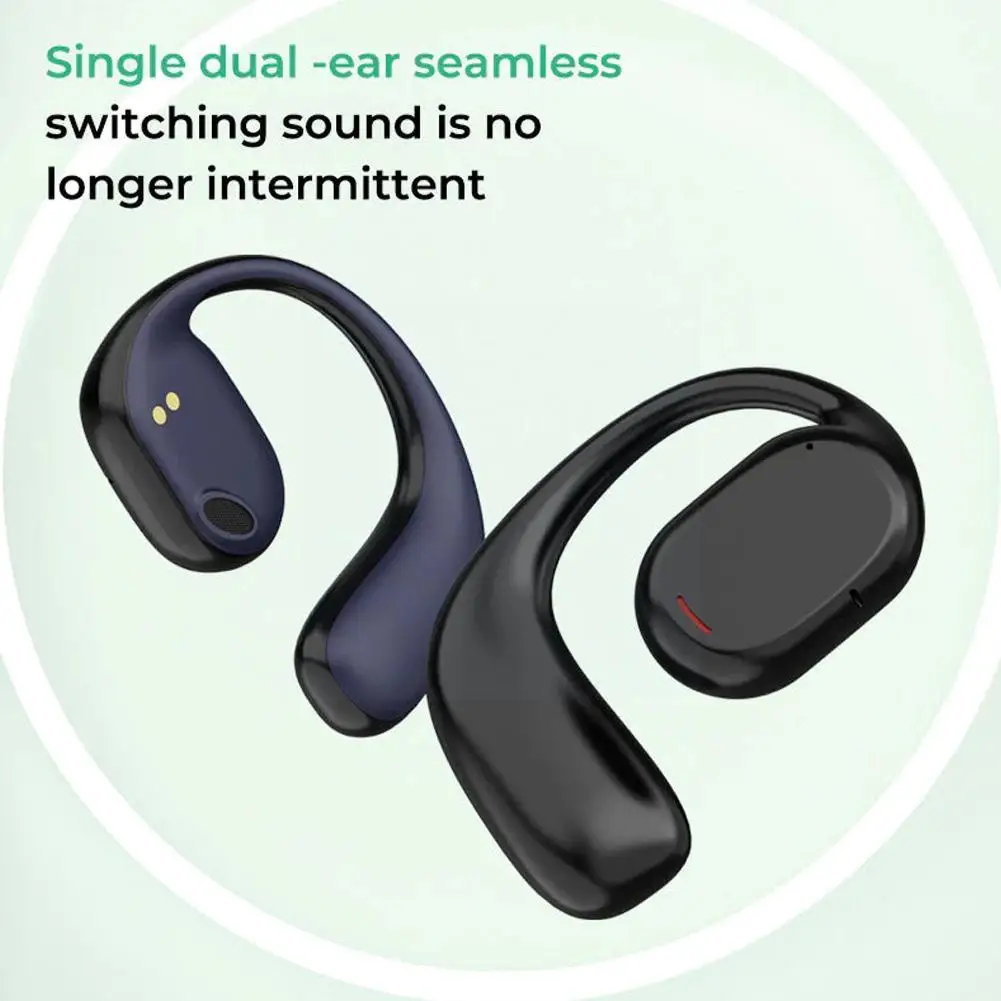  Wireless Digital Bluetooth Earbuds Wireless Cancellation Noise Clip Ear Conduction Headphones Bone J6G7