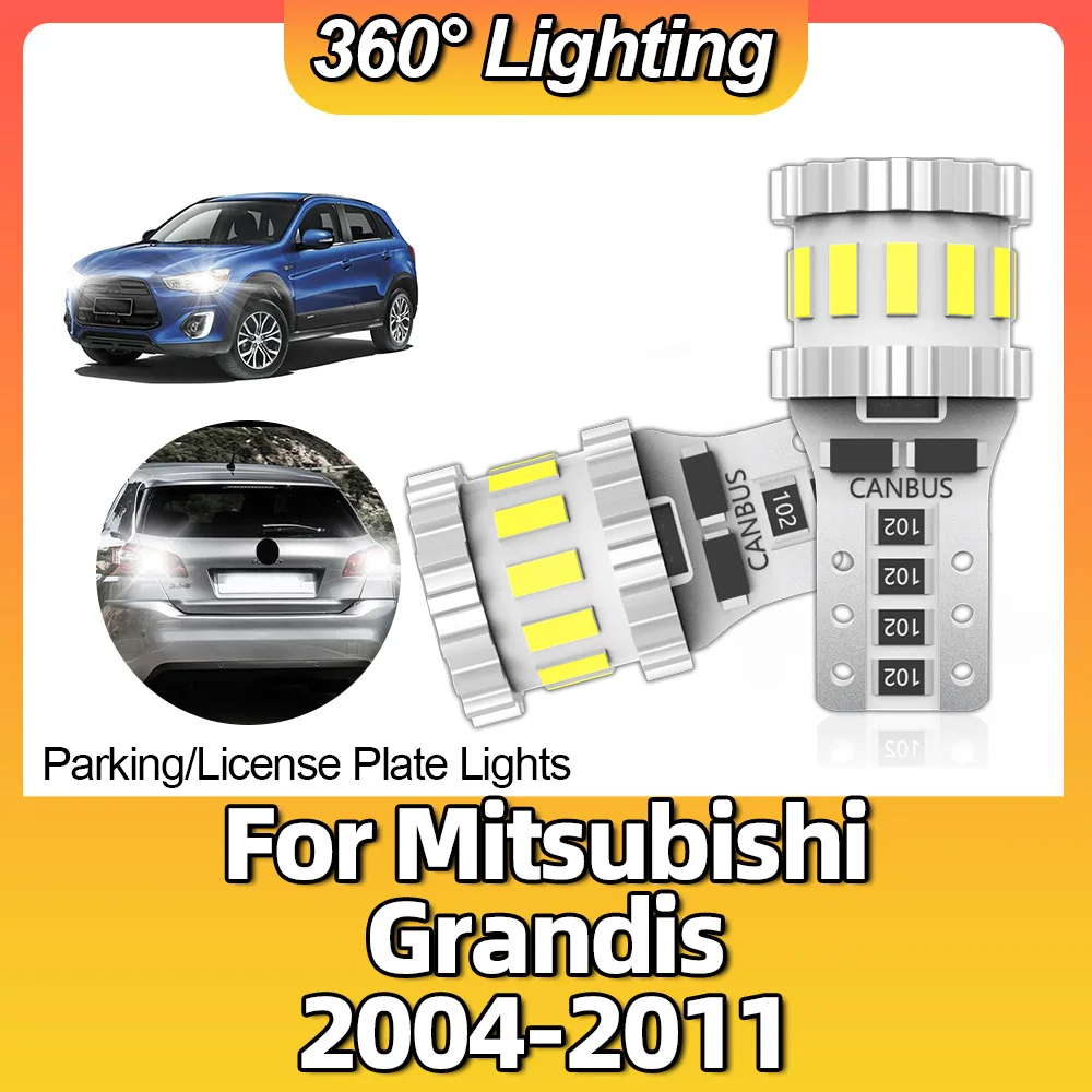 

2Pcs T10 W5W 158 Interior Clearance Lights LED Car Bulbs Canbus For Mitsubishi Grandis 2004 2005 2006 2007 2008 2009 2010 2011