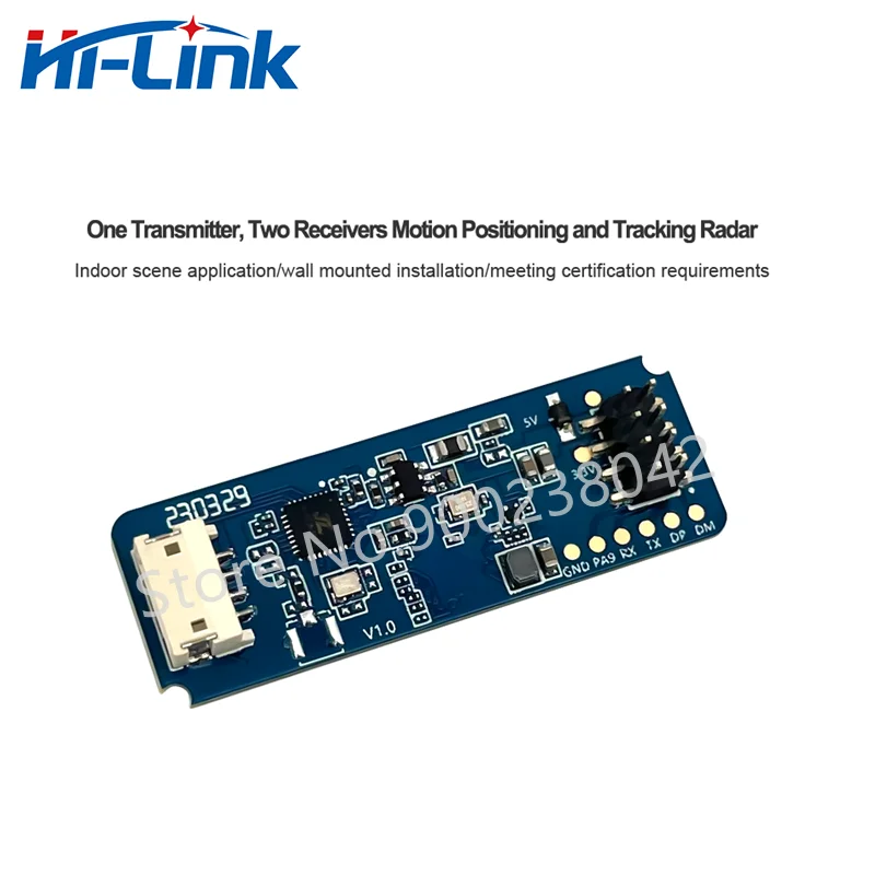 Free Shipping Smart Home Hilink 24G MM Wave Human Motion Tracking Radar Module HLK-LD2450 1T2R Wall-mounted Sensing distance 8M