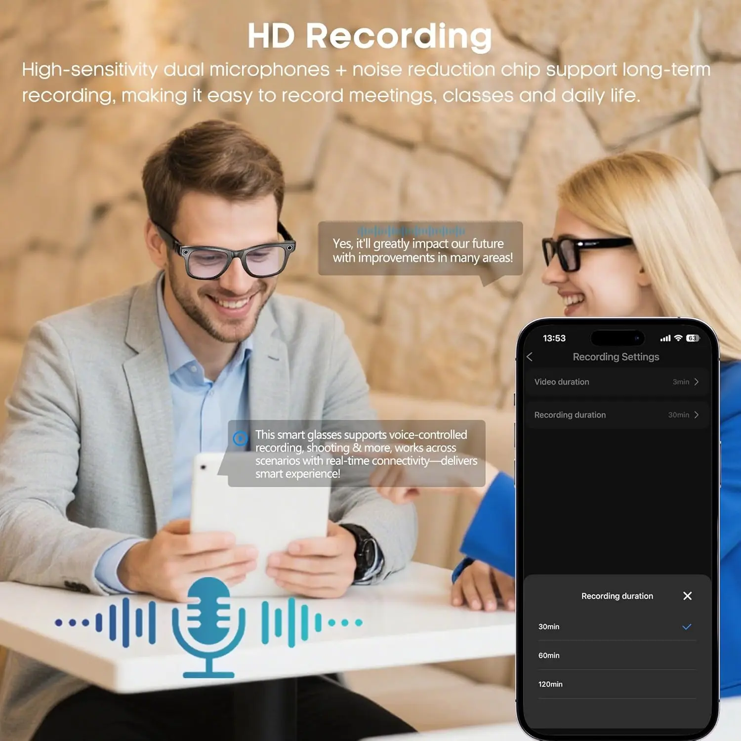 4K كاميرا AI النظارات الذكية جديد الرجال التقاط الصور التعرف على الأشياء الموسيقى دعوة النظارات الشمسية الترجمة تسجيل نظارات امرأة