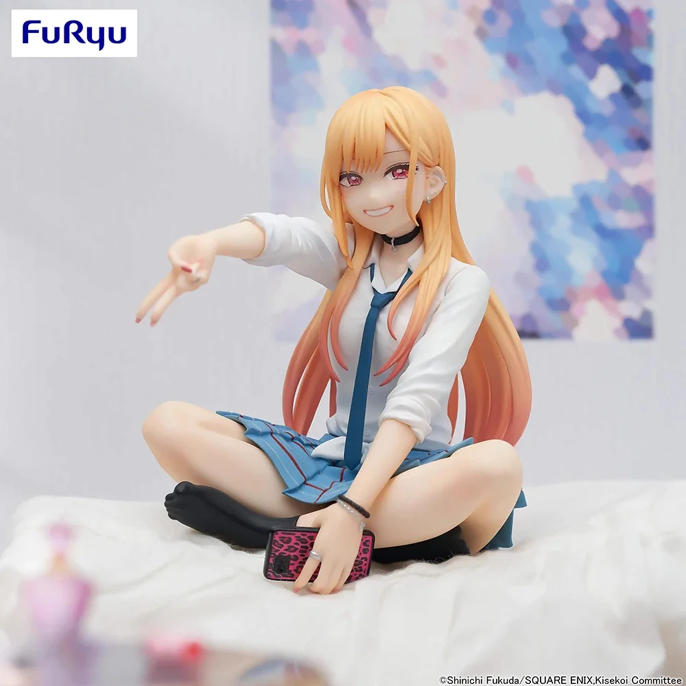 ในสต็อก FuRyu Marin Kitagawa ก๋วยเตี๋ยวเดสก์ท็อปตุ๊กตาน่ารักอะนิเมะ Action Figure ของเล่นของขวัญชุดเครื่องประดับคอลเลกชัน