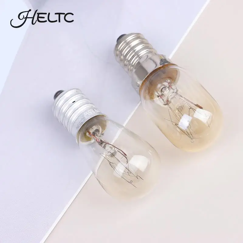 10/15/20/25W E14 Oven Light Bulb Halogen Oven Refrigerator Lamp High Temperature Resistant Safe Dryer Microwave Light Bulb