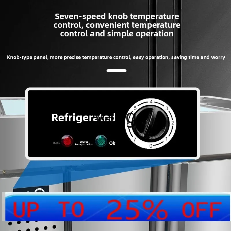 

LH stainless steel seafood ice table commercial display cabinet horizontal refrigerated fruit fresh-keeping cabinet