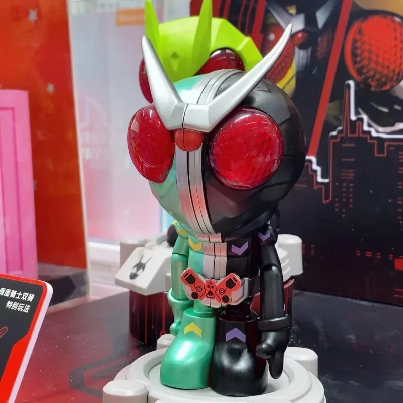 New Product In Stock Wasa Collaboration Kamen Rider Figurine Dreadlock Blind Box Trendy Tabletop Ornament Kongwo Double Ride