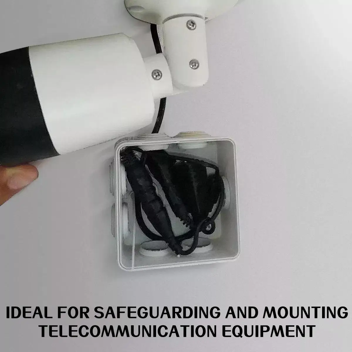 1/10pc RA White Waterproof IP65 DIY Power Case Junction Box Indoor Wire Shell Electric Control Cable Branch for Home Automation image 5