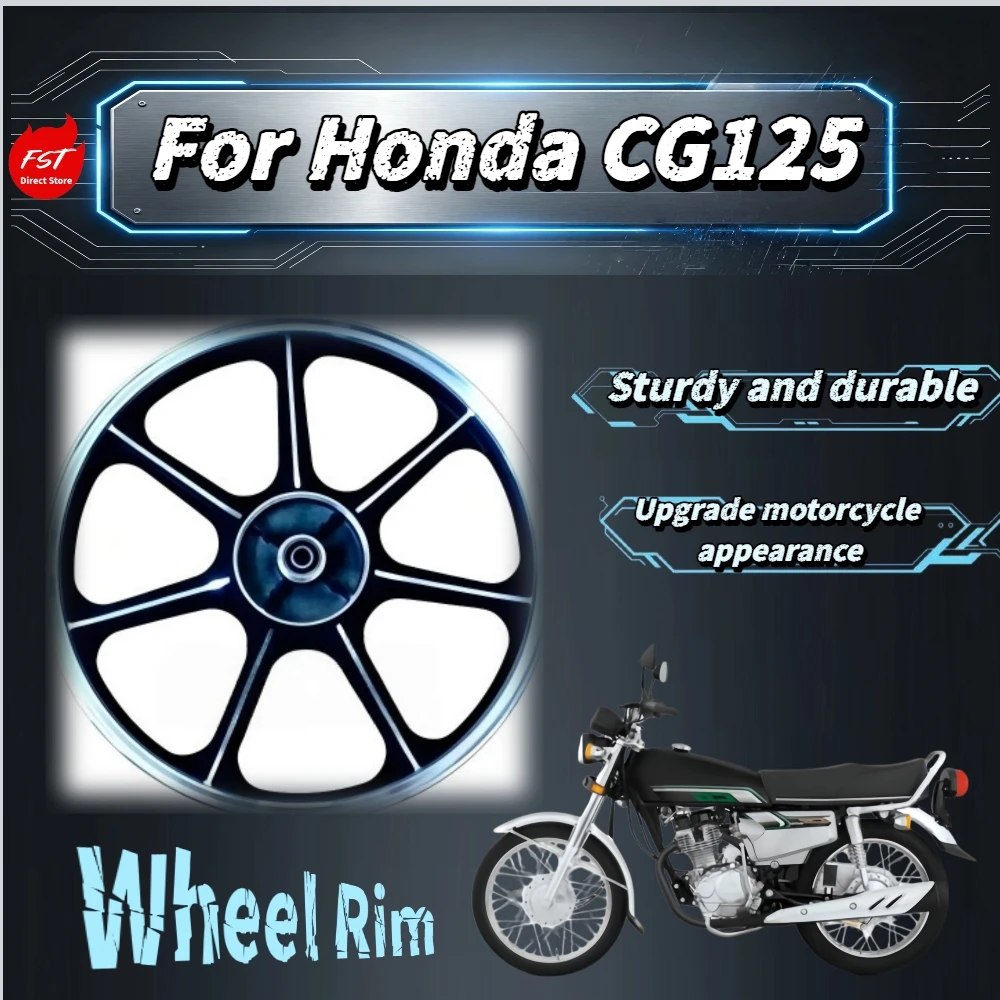 For Honda CG125 18Inch K7 7‑Spoke Alloy Wheel Hub Drum‑Brake Rim Anti‑Deformation Stylish Upgrade Motorcycle Mod Accessories