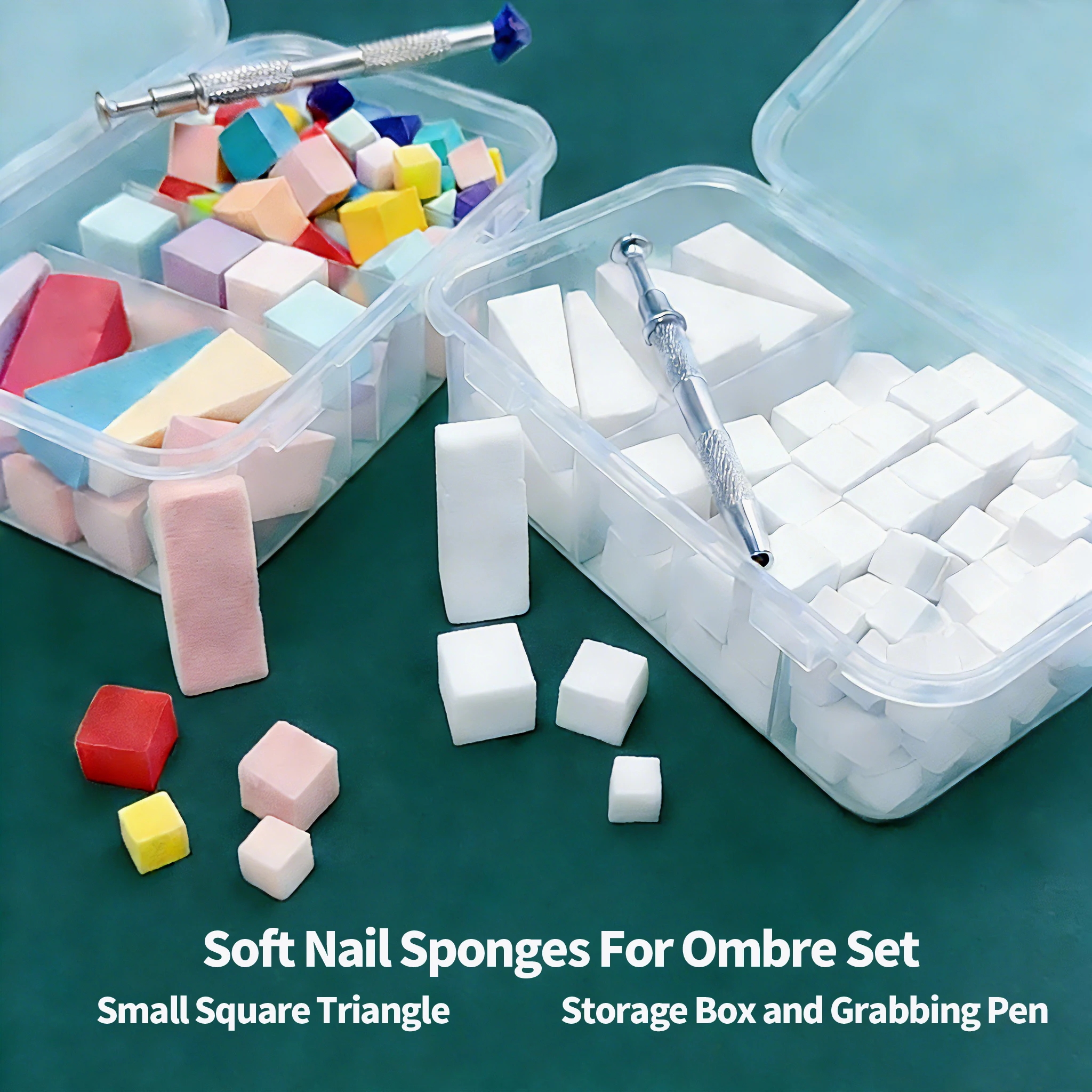 

Nailpop 92pcs Multi Size Puff Sponge Set For Nail Art French Tips Ombre Gradient Stamping Tool Professional Salon Art Quality