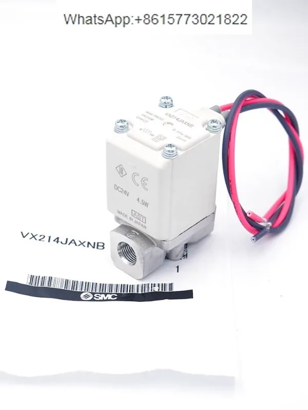 

SMC solenoid valve VX214AA/EA/BA/CA/DA/H/F/J/K/L/MA/NA direct acting two-way solenoid valve